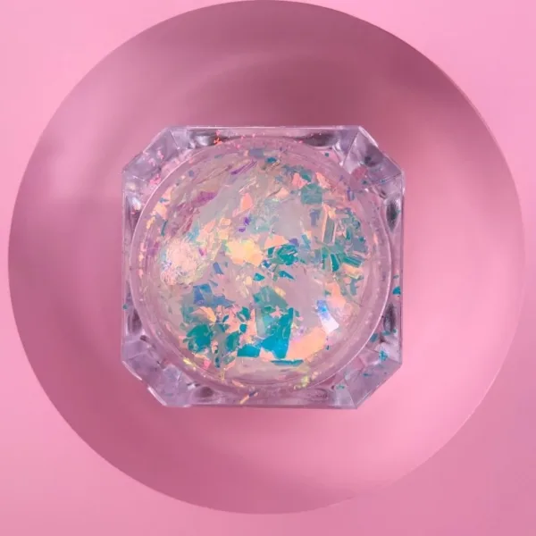 LUNA MOON - Комплект сухих блискіток для нігтів Broken Glass 6 штук - Image 4