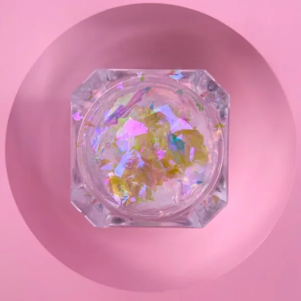 LUNA MOON - Комплект сухих блискіток для нігтів Broken Glass 6 штук - Image 3