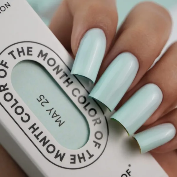 NAILSOFTHEDAY - May 2025 Effortless - колір місяця вибілений холодний м’ятний, що перекривається в один шар, 10 мл  - Image 7