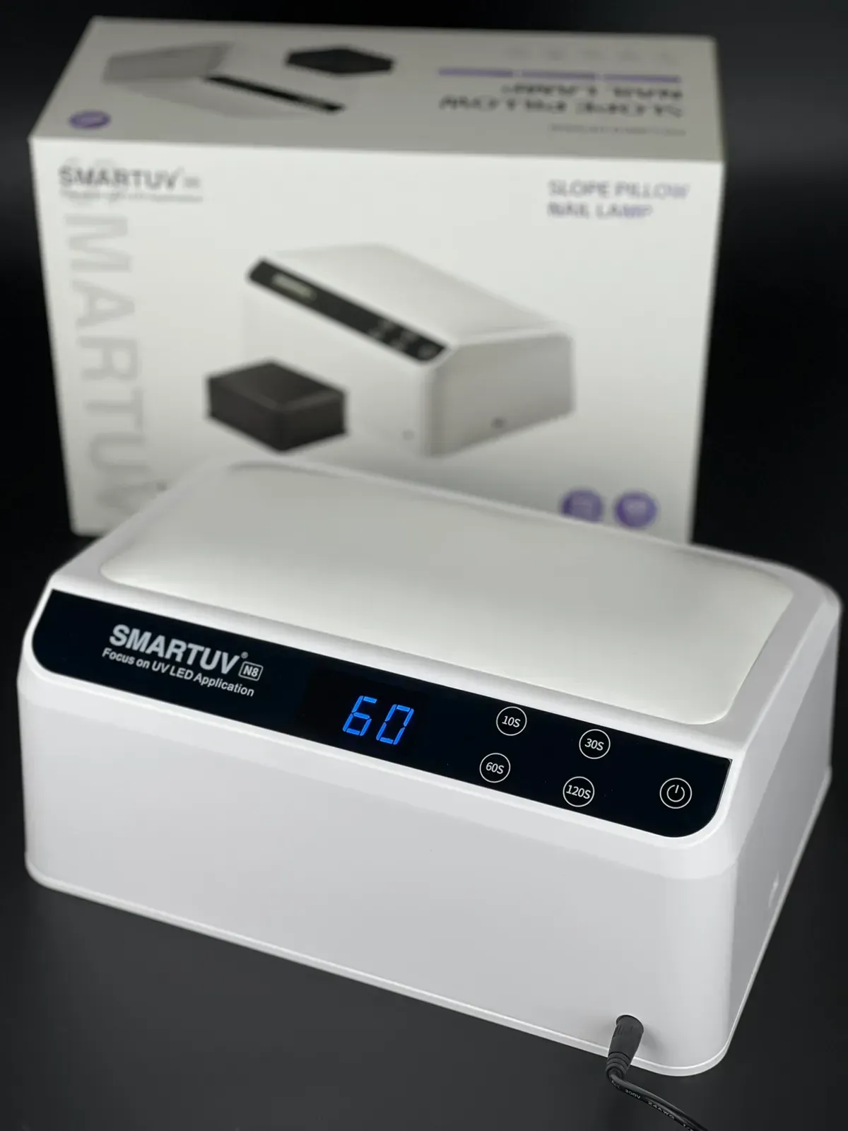 SMARTUV - N8 Lamp LED, 48 W, With a soft surface for hands White - מנורת יבוש 48 וואט לבן עם משטח רך לידיים