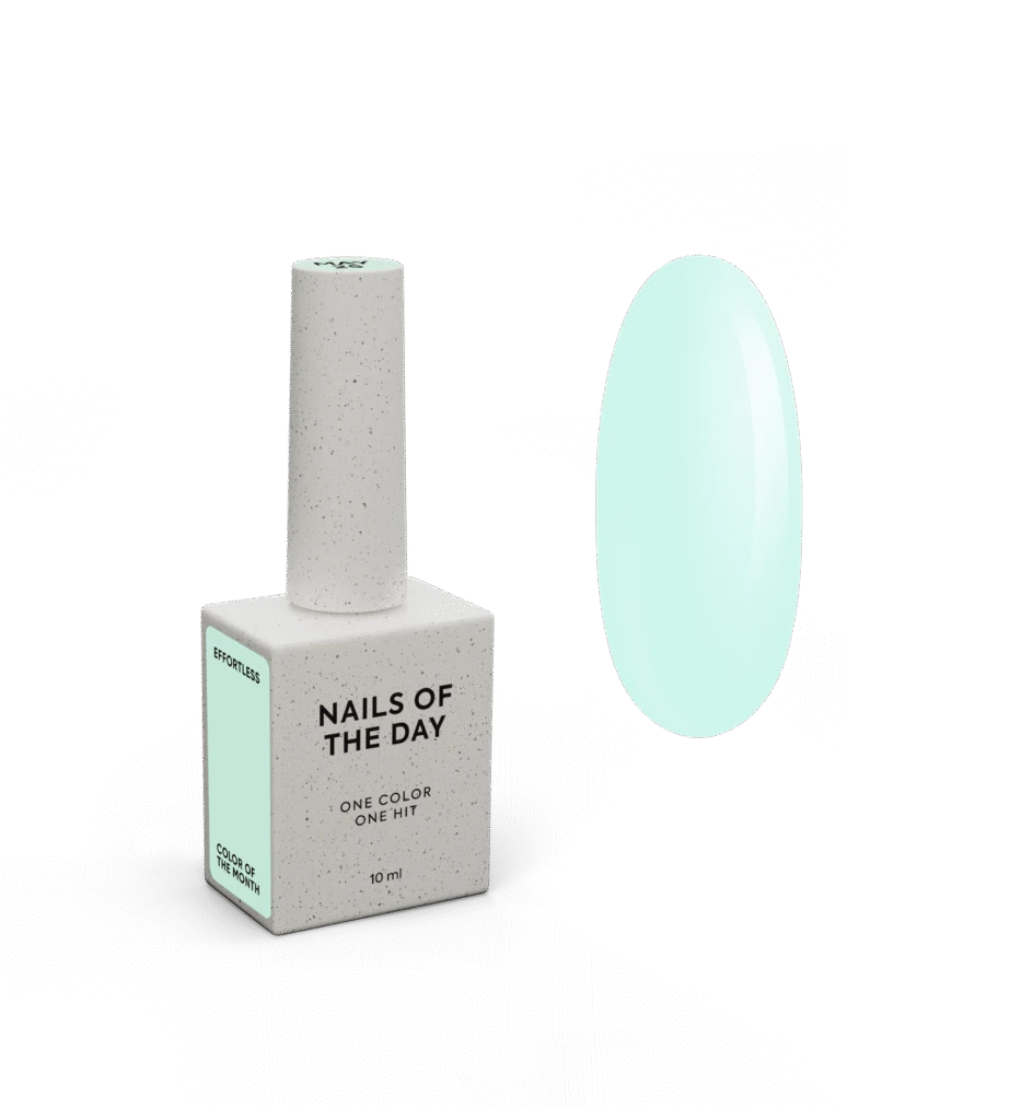 NAILSOFTHEDAY - May 2025 Effortless - колір місяця вибілений холодний м’ятний, що перекривається в один шар, 10 мл 
