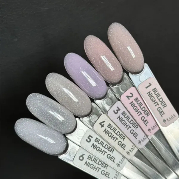 SAGA - Гель для нарощування та укріплення нігтів Builder Night Gel 15 ml - 04 - Image 2
