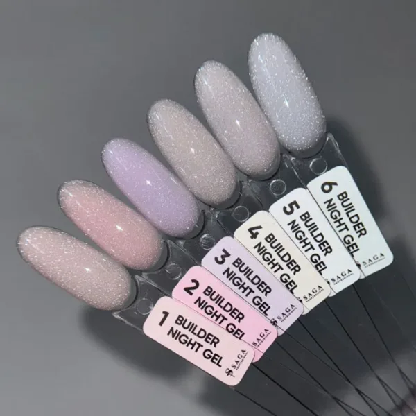 SAGA - Гель для нарощування та укріплення нігтів Builder Night Gel 15 ml - 04 - Image 3