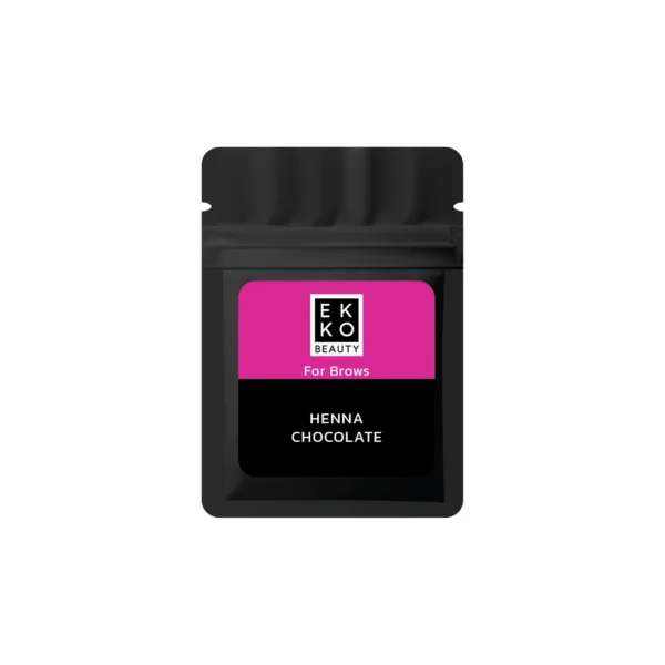 Ekko Beauty - Henna Chocolate for brows in sachet 7 g - חינה לגבות בשקית 7 גרם -  צבע שוקולד