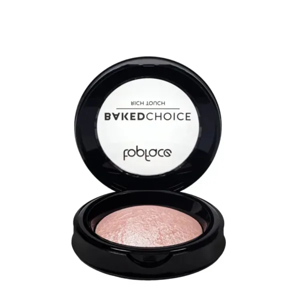 Topface - Baked highlighter "Baked Choice - Rich Touch" PT702 (6 g) - Pink Light No, 103 - היילייטר אפוי צבע ורוד בהיר 103