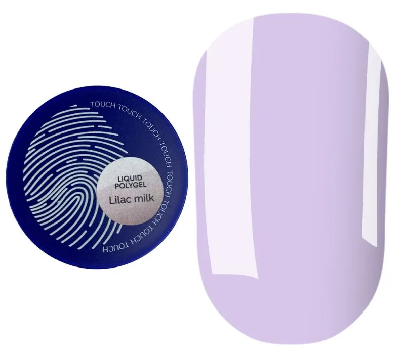Touch - Рідкий полігель Liquid polygel, Lilac milk 15 мл