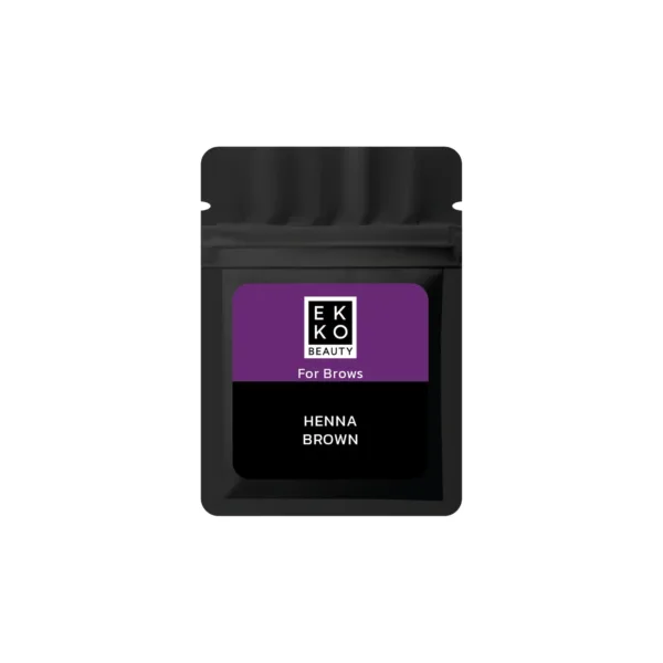 Ekko Beauty - Henna Brown for brows in sachet 7 g - חינה לגבות בשקית 7 גרם -  צבע חום