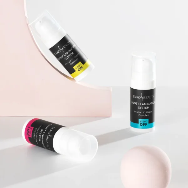 Ekko Beauty - Set for lamination of eyebrows and eyelashes Boost Lamination System / 3 compositions of 10 ml - סט ללמינציה של גבות וריסים 3 קומפוזיציות של 10 מ"ל - Image 3