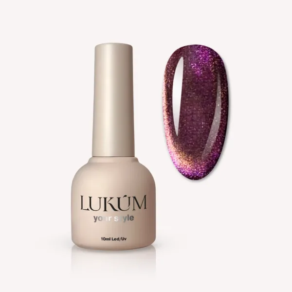 LUKUM - Gel Polish 10 ml, Granela Cat, No, 01 - לק ג'ל עין החתול 10 מל גרנלה - מס, 01