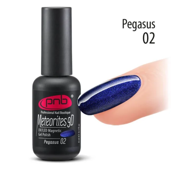 PNB - Magnetic gel polish  Meteorites 9D -  02 Pegasus - ג'ל מטאור מגנט 02