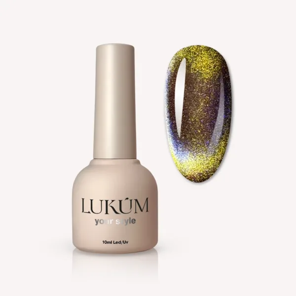 LUKUM - Gel Polish 10 ml, Granela Cat, No, 03 - לק ג'ל עין החתול 10 מל גרנלה - מס, 03