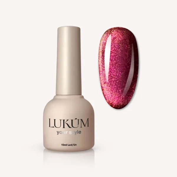 LUKUM - Gel Polish 10 ml, Granela Cat, No, 04 - לק ג'ל עין החתול 10 מל גרנלה - מס, 04