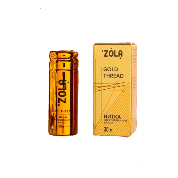 ZOLA - Thread for marking 30 m gold - חוט לסימון גבות 30 מ' צבע זהב