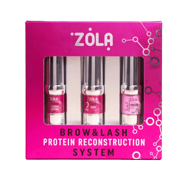 Zola - set Brow & Lash Protein Reconstruction System lamination kit - סט חדש ערכת למינציה של מערכת למינציה של ריסים וגבות שחזור חלבון