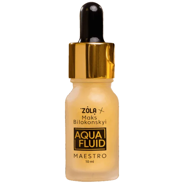 ZOLA - x Maks Bilokonskyi multifunctional moisturizing AQUA FLUID 10 ml - נוזל לחות לעור סביב העיניים לריסים וגבות 10 מל