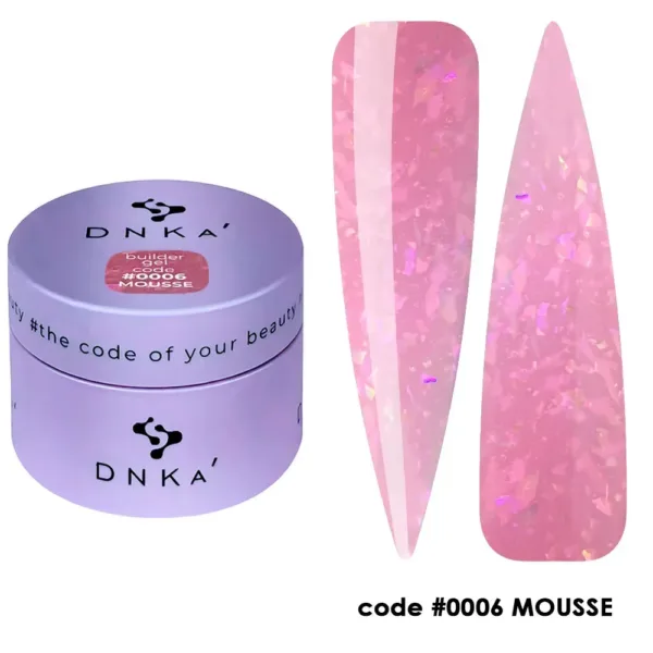 DNKa' - Builder Gel MOUSSE No, 0006, 30ml - בילדר ג'ל מוס 30 מל - מס' 0006