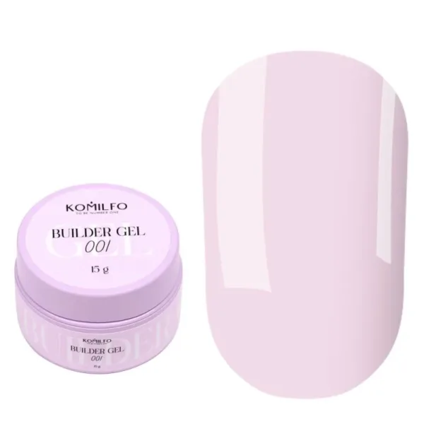 Komilfo - Builder Gel 001, 15 g - בילדר ג'ל 15 מל - מס, 001