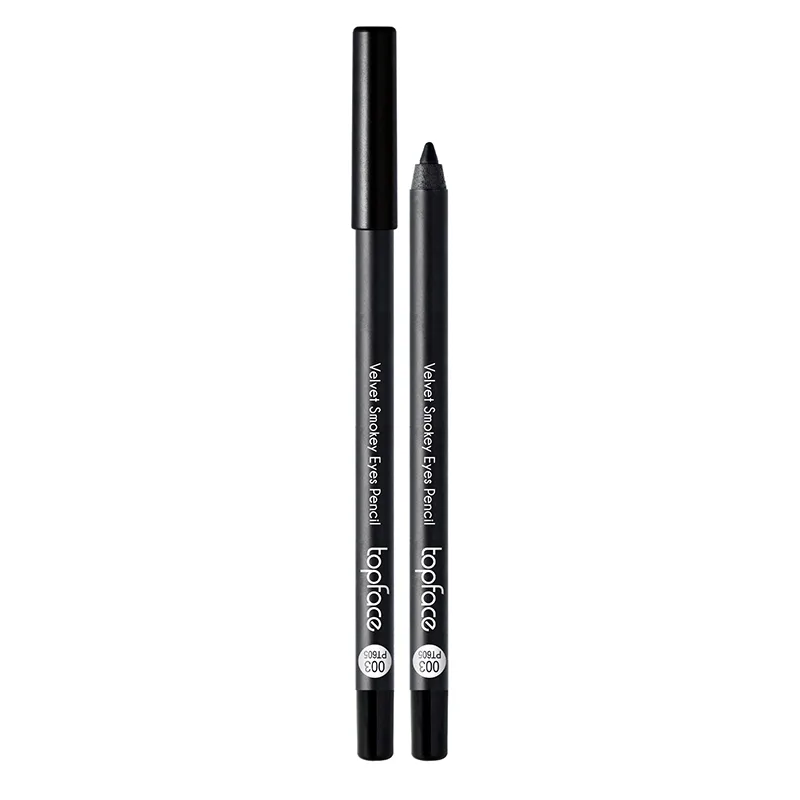 TopFace - Velvet Smokey Eyes Pencil (4.8 g) No, 003 black - עיפרון עיניים מעושנות קטיפה צבע שחור - מס, 003