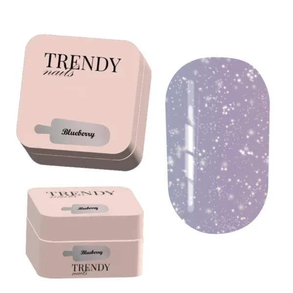 Trendy - Soufflé Gel "Blueberry" HEMA/TPO free, 15 ml - ג'ל בנייה סופלה גלידה 15 מל - אוכמניות