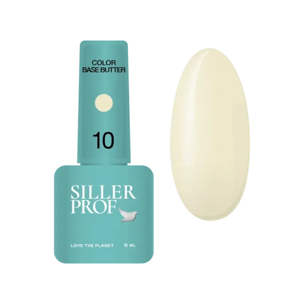 Siller - Color Base Butter 15 ml, № 10, Creamy Butter - בייס צבעים חמאה 15 מל צבע קרם חמאה - מס, 10