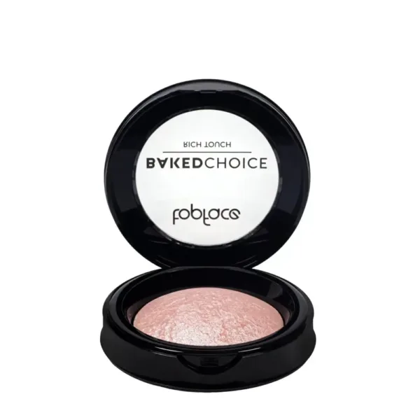 Topface - Baked highlighter "Baked Choice - Rich Touch" PT702 (6 g) - Pink Light No, 103 - היילייטר אפוי צבע ורוד בהיר 103