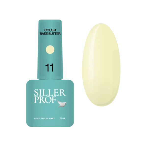 Siller - Color Base Butter 15 ml, № 11, Creamy Butter - בייס צבעים חמאה 15 מל צבע קרם חמאה - מס, 11