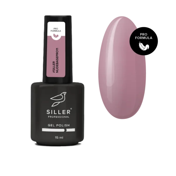 Siller - Nude Base Pro No. 11 - camouflage color base (pink), 15 ml - כאבר בייס ניוד צבע ורוד 011