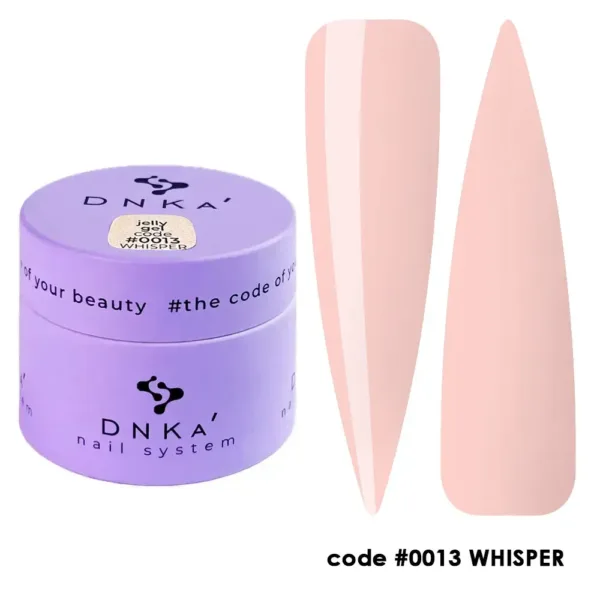 DNKa - Gelly Gel #0013 Whisper 15 ml - ג'ל בנייה ג'לי ג'ל 15 מל - לחש 0013