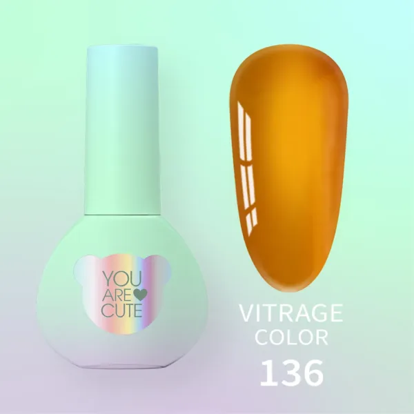 YOU ARE CUTE - Вітражний гель-лак 5ml Color No. 136