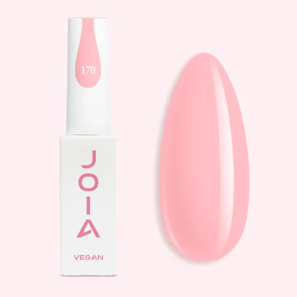 JOIA vegan - Gel nail polish 6 ml, soft pink No - לק ג'ל, מס' ורוד רך - 170