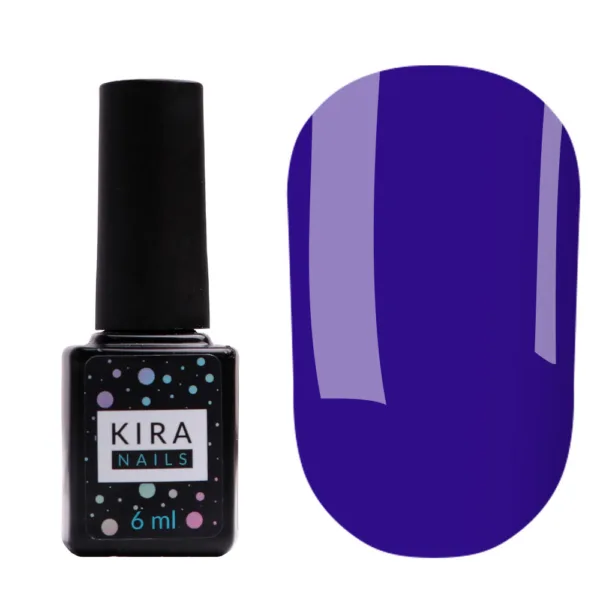 Gel varnish Kira Nails №188 (dark blue, enamel), 6 ml