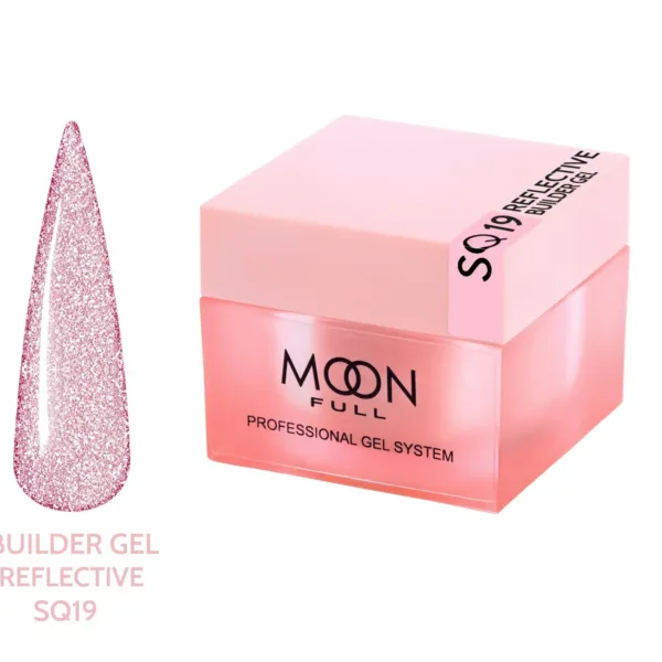 Moon Full - Reflective Builder Gel 30ml, No, SQ19 - בילדר ג'ל פלאש 30 מל - מס, SQ19