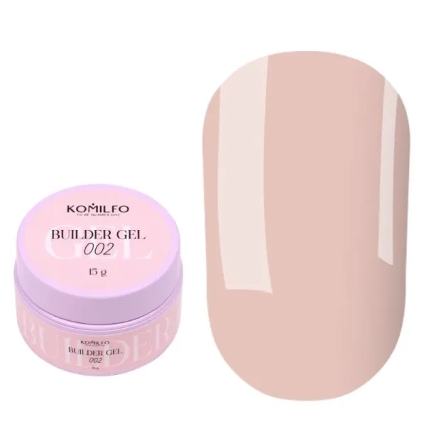 Komilfo - Builder Gel 002, 15 g - בילדר ג'ל 15 מל - מס, 002