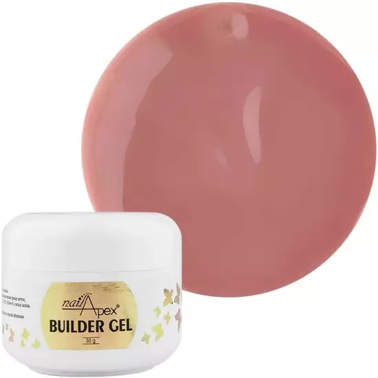 nailApex - MODELING GEL WITHOUT SAWDUST - COOL, 30 G - ג'ל בנייה 30 גרם צבע - מגניב