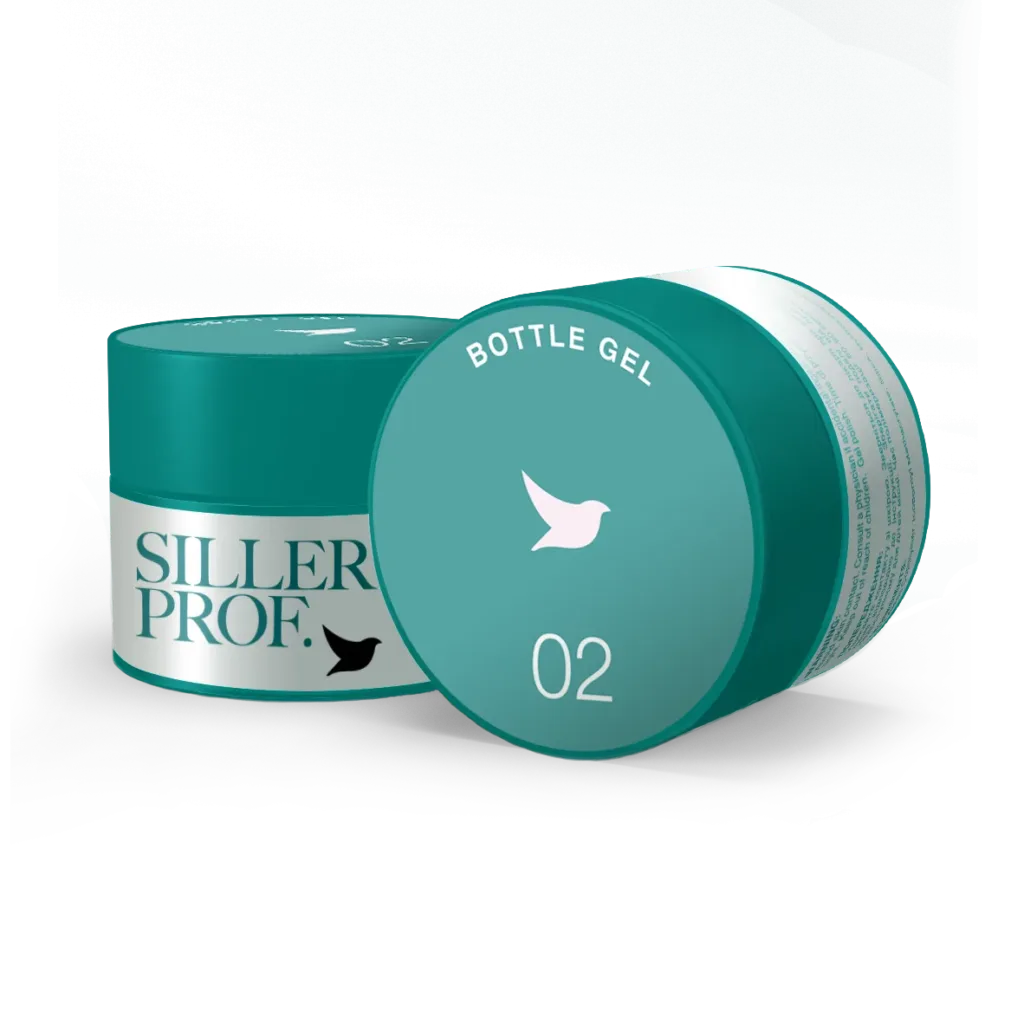 Siller - Bottle Gel No. 02 Hard gel (soft pink), 15ml Гель для нігтів