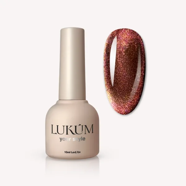 LUKUM - Gel Polish 10 ml, Granela Cat, No, 02 - לק ג'ל עין החתול 10 מל גרנלה - מס, 02