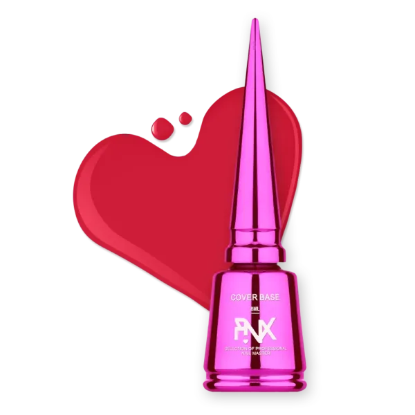 PINX - Cover Base Vampire Love, No 02, Fiery red  8 ml - כאבר בייס ערפד אהבה 8 מל אדום לוהט - מס, 02