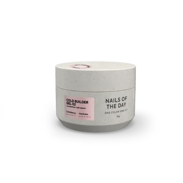 NAILSOFTHEDAY - Сold Builder gel, No, 02 - nude pink, 15 ml - בילדר ג'ל קר 15 מל צבע ורוד ניוד - מס, 02