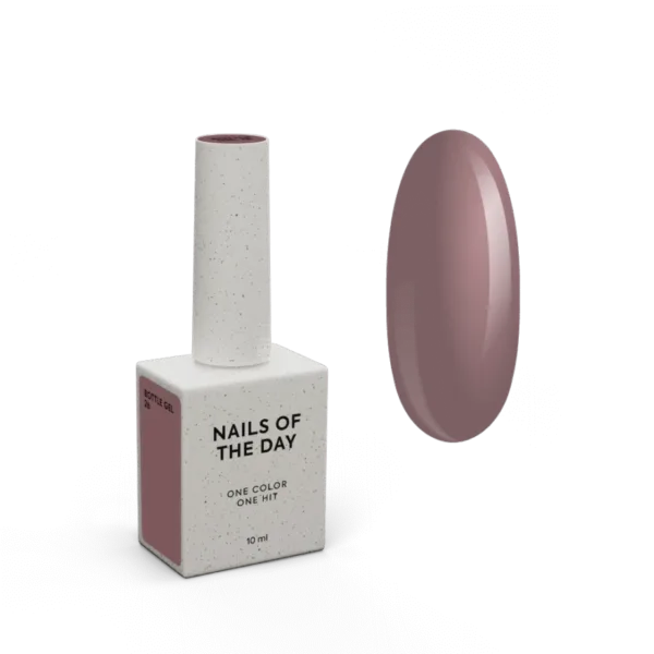 NAILSOFTHEDAY - Bottle gel No. 26 – warm beige ultra-strong gel, 10 ml - 26 .ג'ל בנייה בבקבוק 10 מל צבע בז' חם - מס