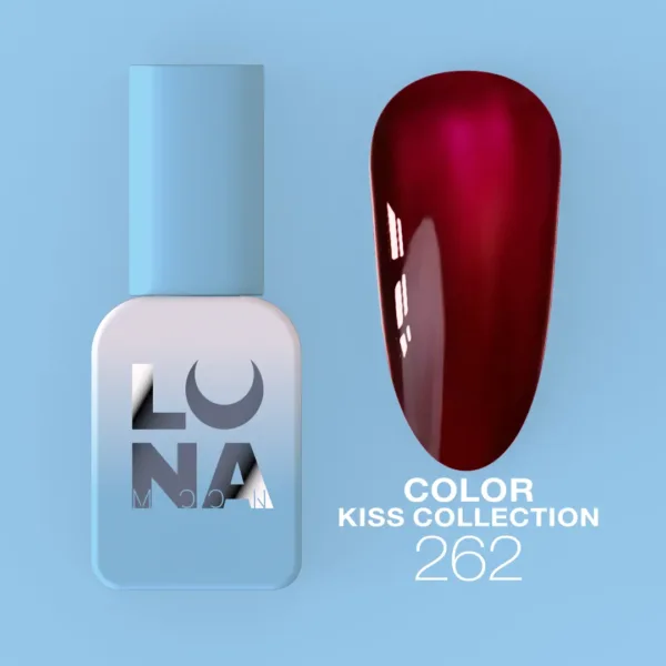 LUNA MOON - GEL POLISH COLOR KISS NO. 262 13 ML - 262 - לק ג'ל קולקציית נשיקות 13 מל