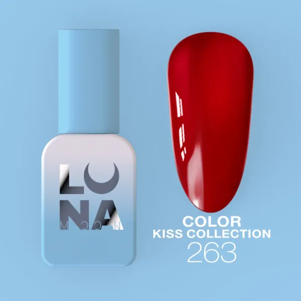 LUNA MOON - GEL POLISH COLOR KISS NO. 263 13 ML - 263 - לק ג'ל קולקציית נשיקות 13 מל