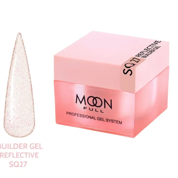Moon Full - Reflective Builder Gel 30ml, No, SQ27 - בילדר ג'ל פלאש 30 מל - מס, SQ27