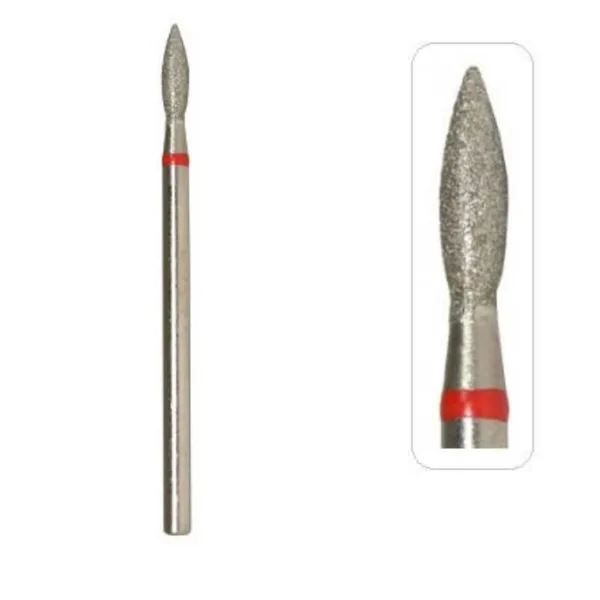 Nozzle diamond Flame 2.3x10 mm red Mill 244.514.023- ראש יהלום להבה 23-10 מ'מ אדום