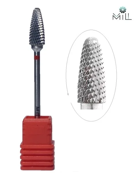 Carbide cutter 257.140.060 MILL red - ראש שיוף מיל קרבייד אדום