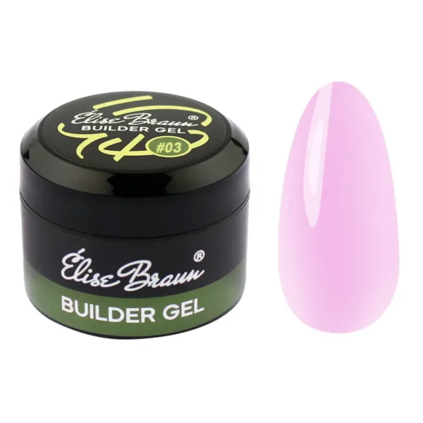 Elise Braun - Builder Gel 30 ml Cool Pink No, 03 - בילדר ג'ל 30 מל צבע ורוד קר - מס, 03