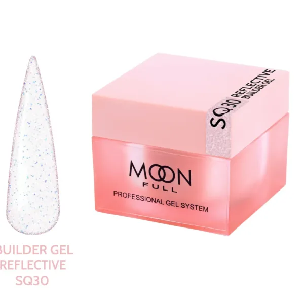 Moon Full - Reflective Builder Gel 30ml, No, SQ30 - בילדר ג'ל פלאש 30 מל - מס, SQ30