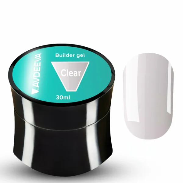 V.AVDEEVA - Builder gel 30ml, Color Clear - בילדר ג'ל 30 מל צבע - שקוף