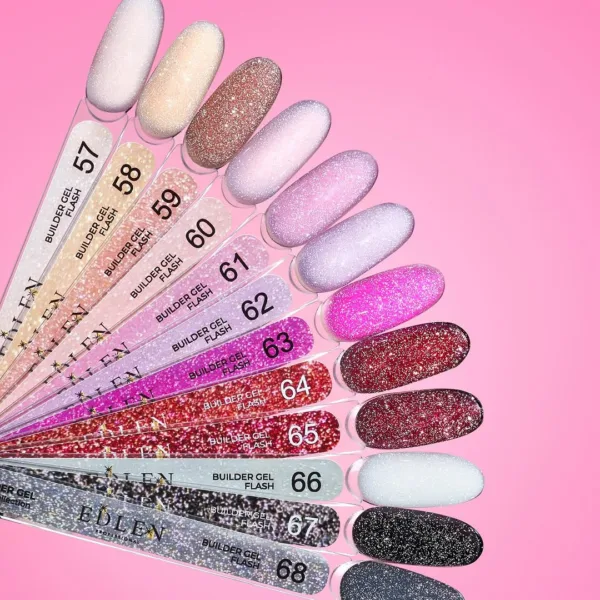Edlen Гель для нарощування Builder Gel Flash 15 ml. №58 - Зображення 3