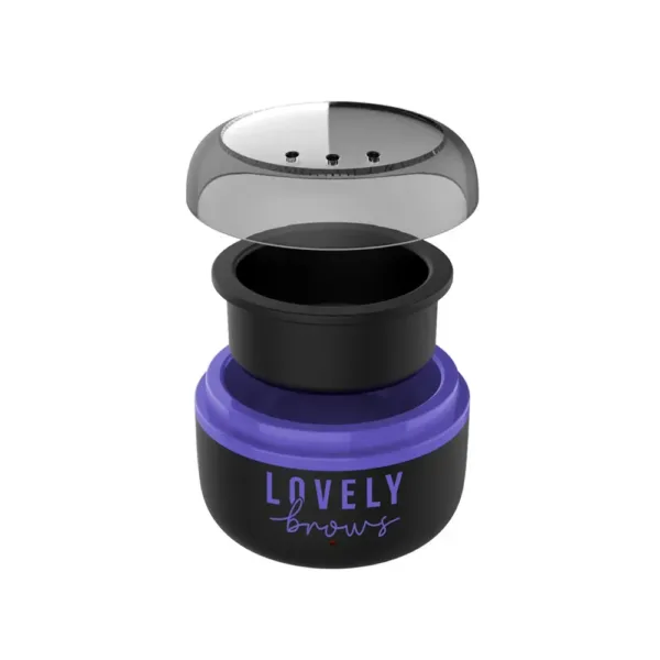Lovely Brows - Eyebrow and face depilation kit with mini wax melter USB purple - מחמם שעווה מיני - סגול