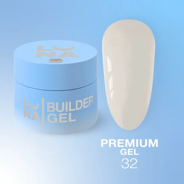 LUNA MOON - Gel Premium 15 ml OFFICE MOOD No. 32 - ג'ל בנייה פרימיום משרד, 15 מל מס. 32